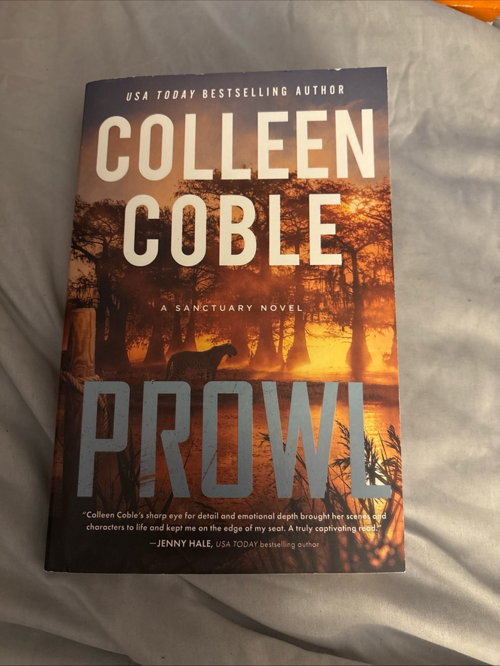 Colleen Coble "Prowl" Paperback Novel - Orange Sunset Cover
